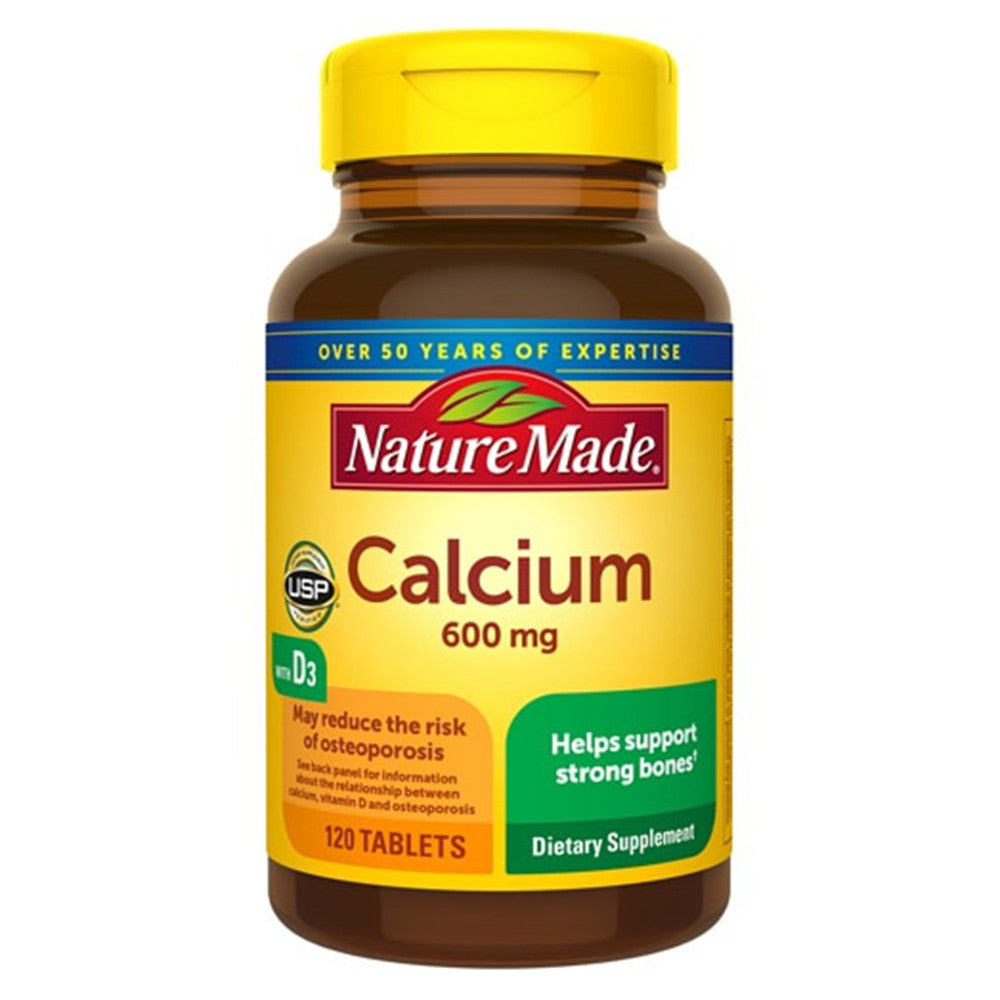 Nature Made Calcium 600Mg With Vitamin D 400 Iu Tablets - 120 Ea